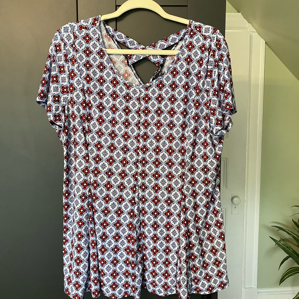 Patterned Roz&Ali Tee